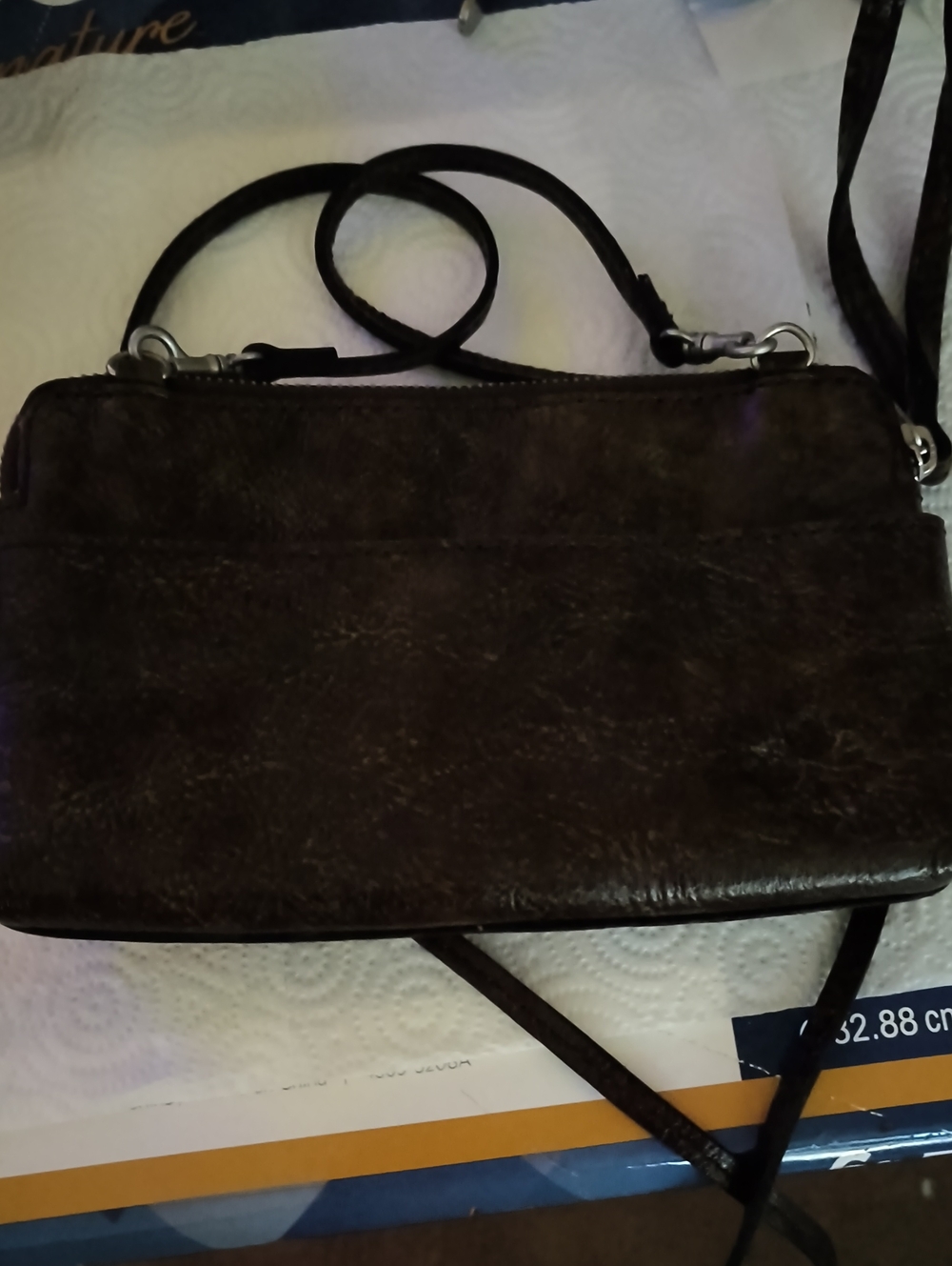 Patricia Nash Tooled Leather Crossbody Bag/Wristlet - Picture 2 of 10